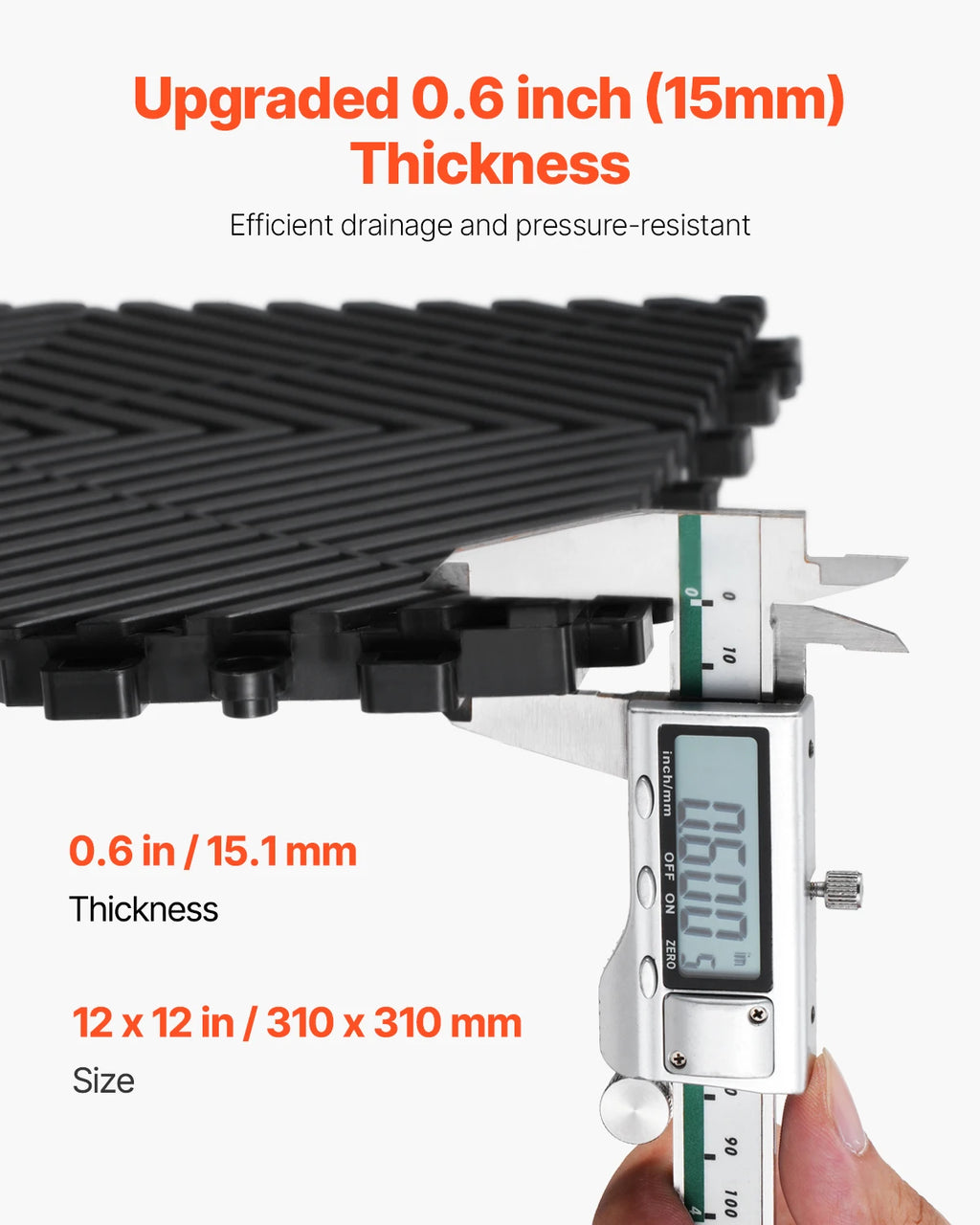 Interlocking Non-Slip Drainage Floor Tile & Shower Mat