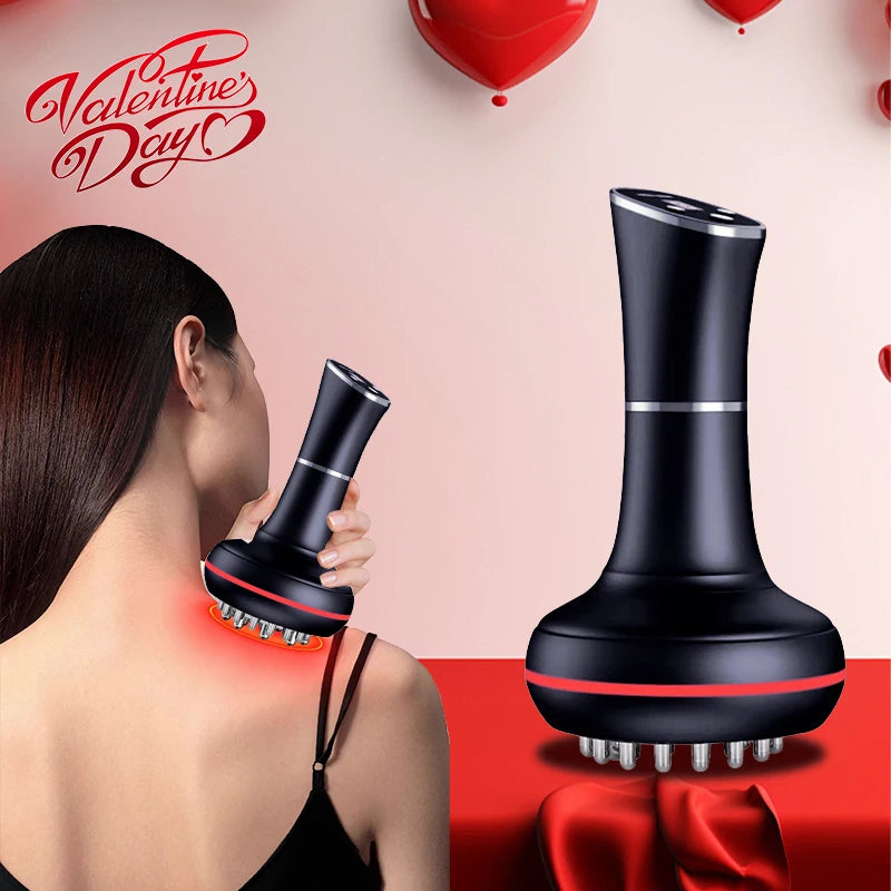 Electric Meridian Shoulder and Neck Massager Scraping Instrument to Relax the Muscles of the Whole Body