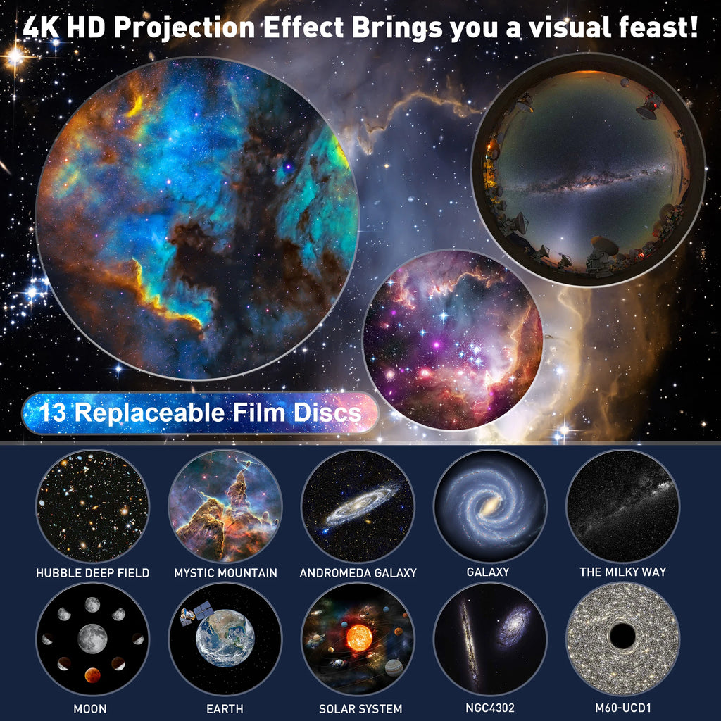 Galaxy Projector, Planetarium Star Projector Sky Night Light ,Solar System Constellation Moon