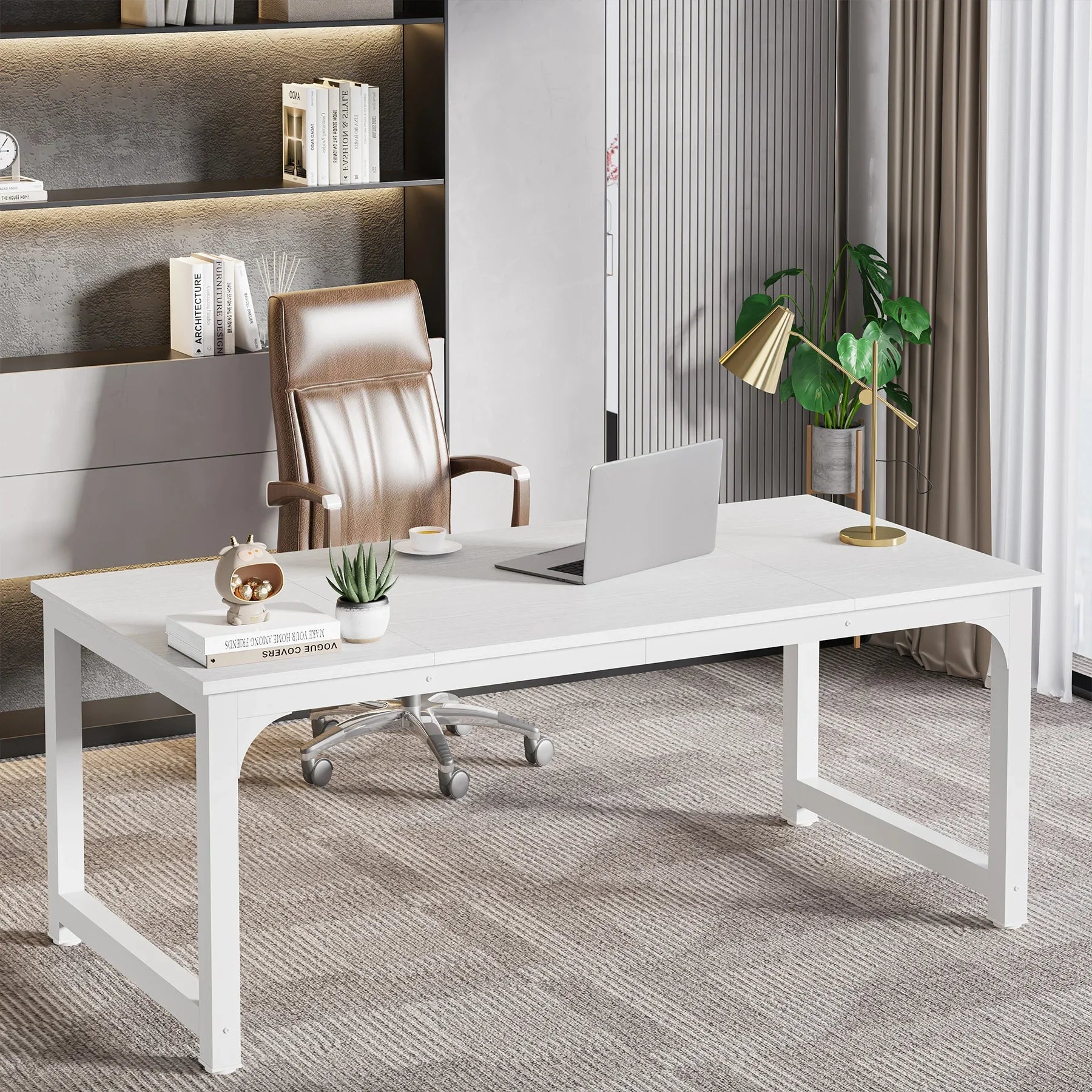 Modern Computer Large Office Desk for Workstation or Home Office