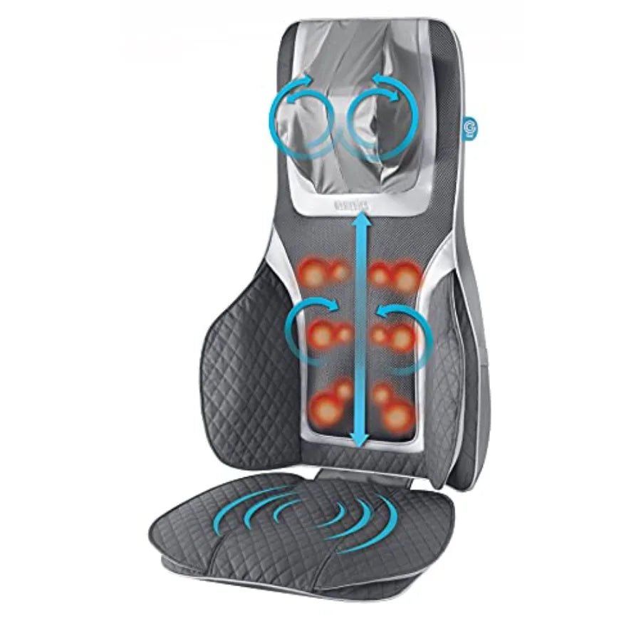 Gentle Touch Deluxe Shiatsu Neck, Shoulder and Back Massage Cushion with Heat