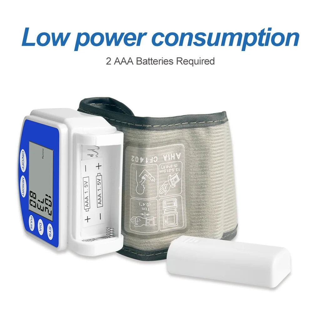 Blood Pressure Monitors for Home Use Rechargeable Wrist Digital BP Machine Cuff