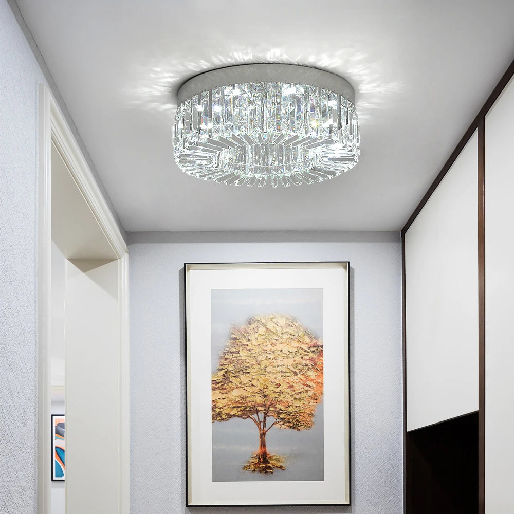 Crystal Ceiling Lamp Gold Luxury Modern Chandeliers