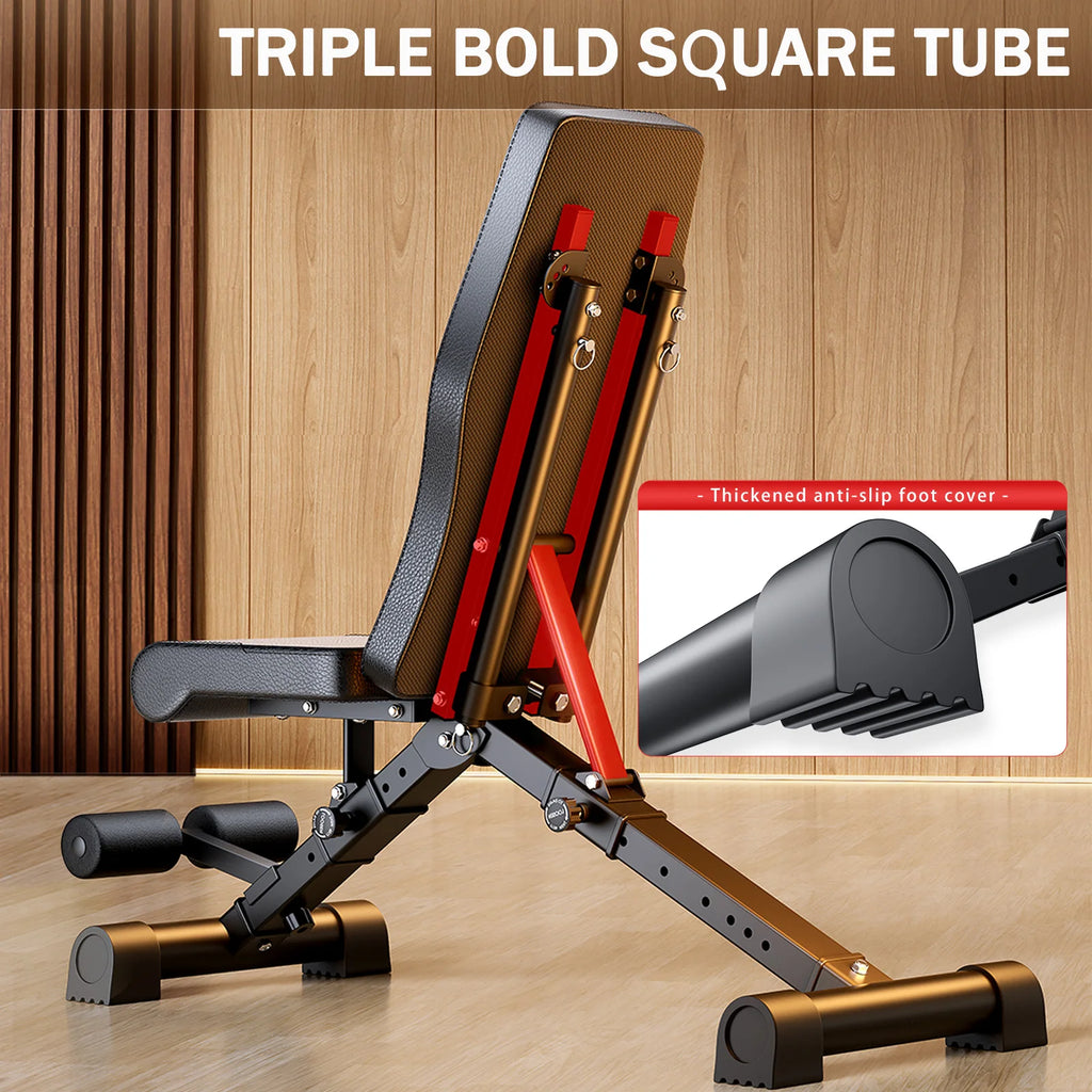 Adjustable Multifunctional Foldable Weight Bench for Full Body Workout