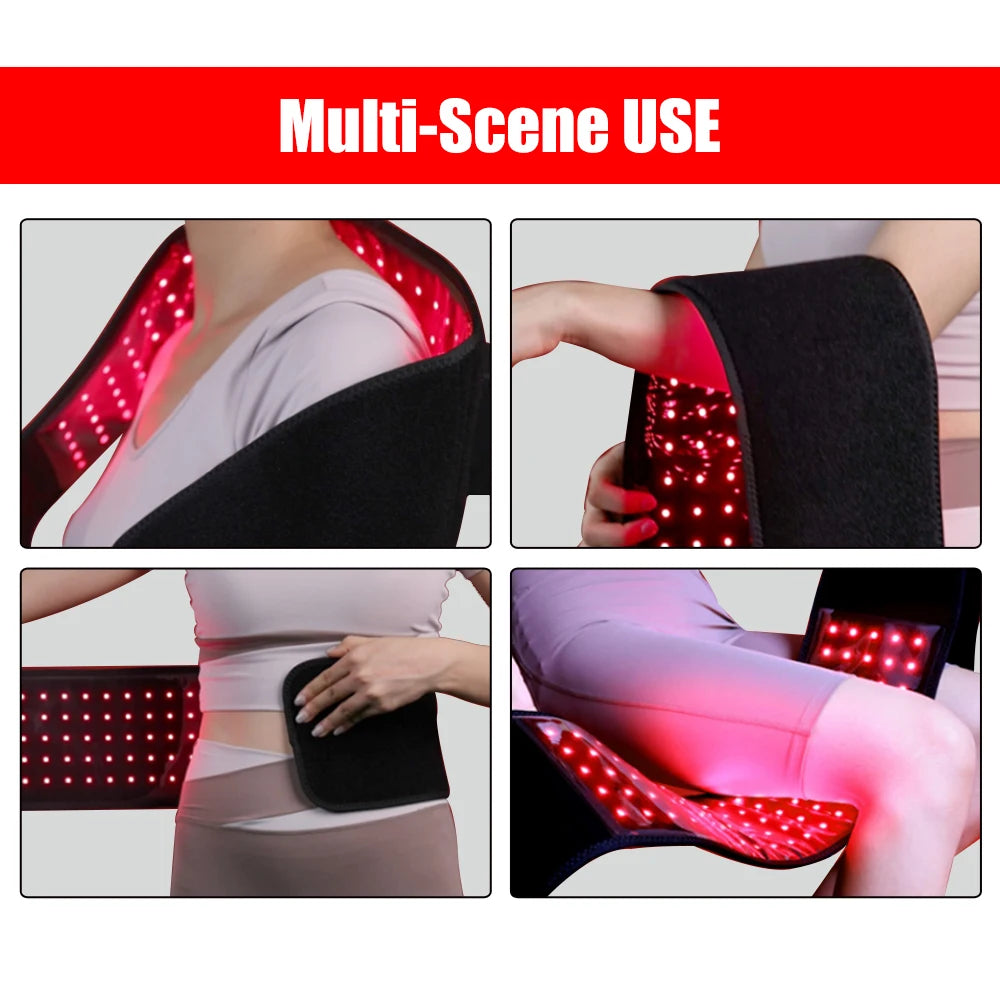 Red Light Therapy Belt Infrared Light Therapy for Body, Relaxing Muscle, Inflammation, Improve Circulation