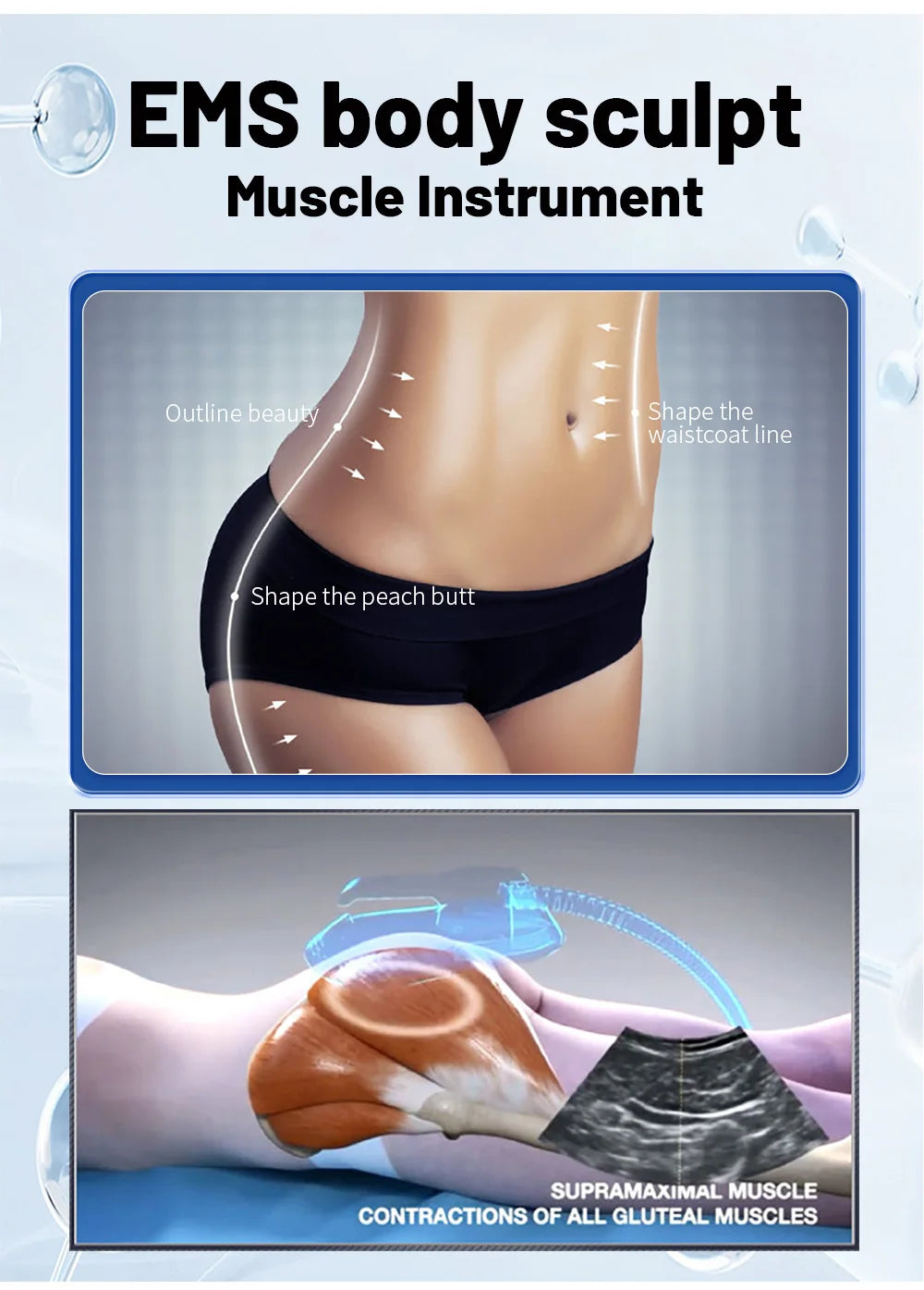 6500W EMS Body Sculpting Muscle Stimulator Machine