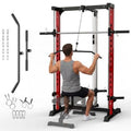 Heavy Duty Smith Machine Home Gym System Multi-Functional Power Cage for Full Body Workout
