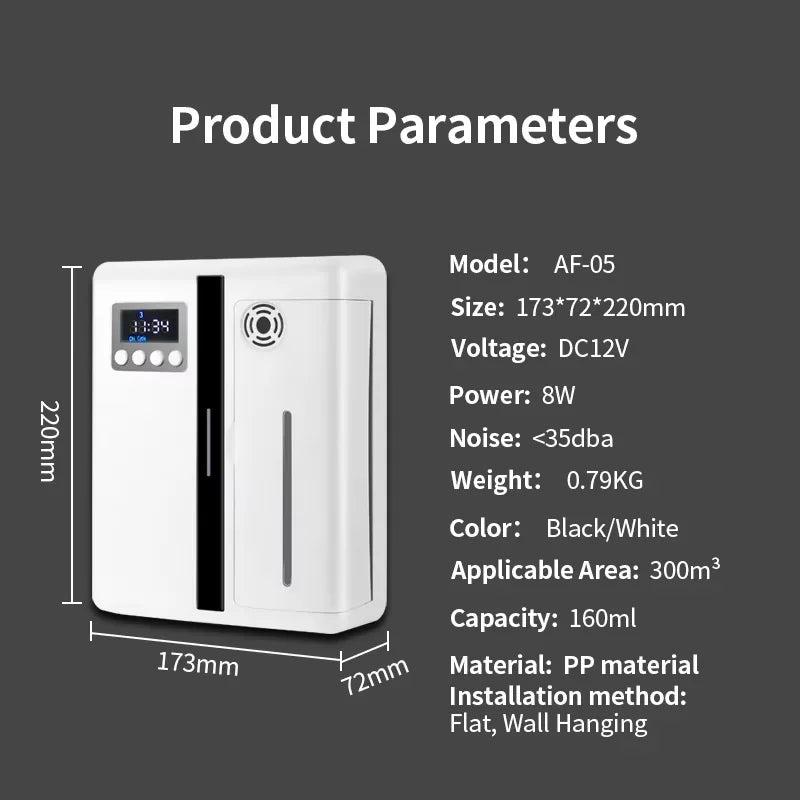 Bluetooth Aroma Diffuser Flat Wall Hanging Fragrance Diffuser