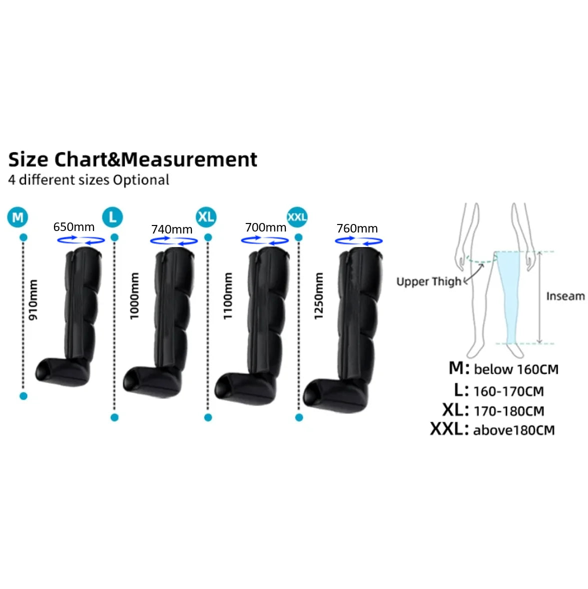 Portable Lymphatic Drainage Air Pressure Compression Boots Relax Presoterapia Leg Massager for Sports Recovery