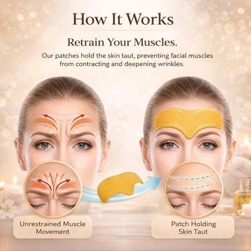 10Pcs Facial Smoothing Strips for Anti Wrinkle with Jojoba Oil Skin Lift