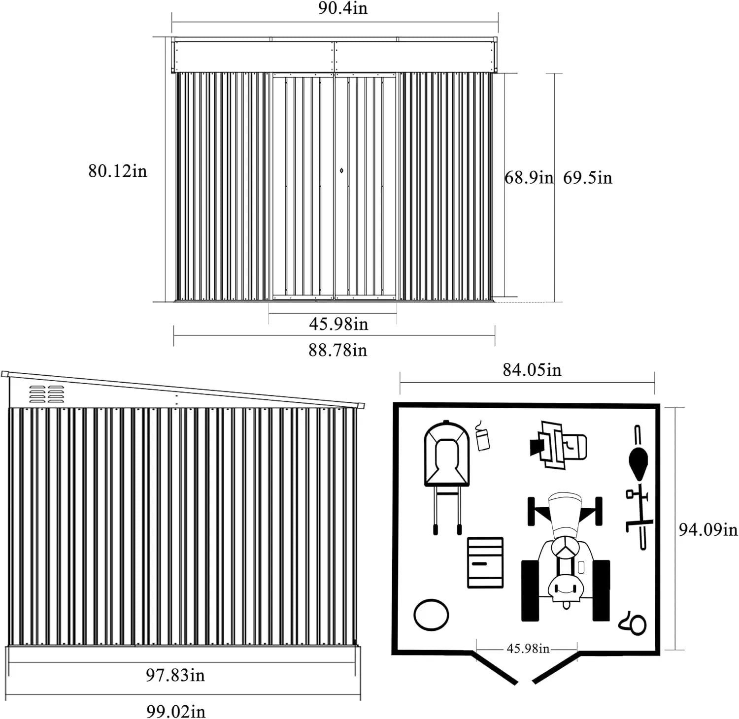 Metal Outdoor Storage Shed