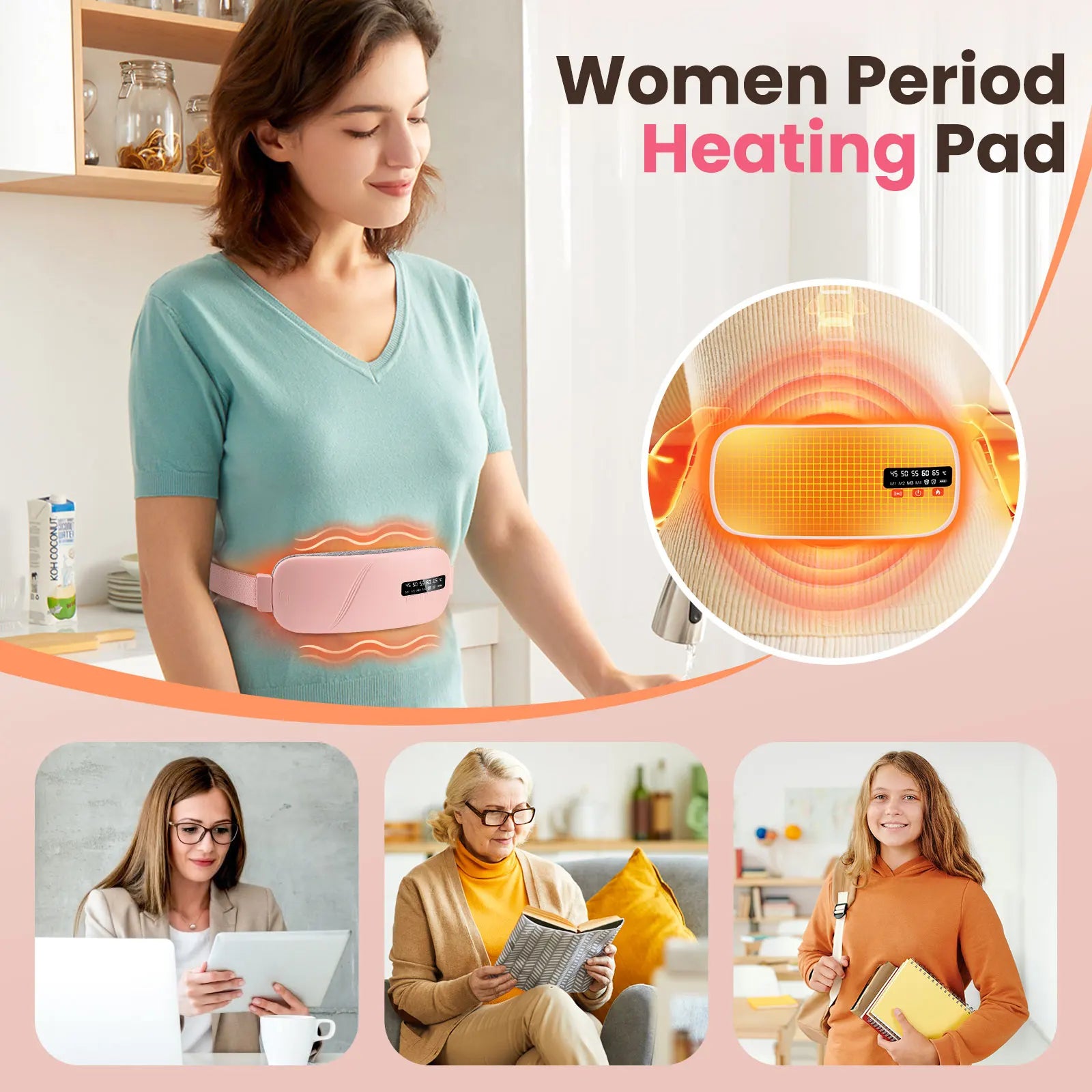 Warming Belt Electric Waist Heating Belt for Women
