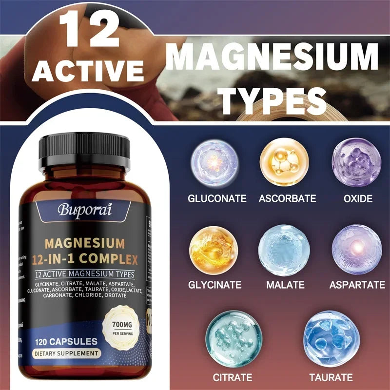Magnesium Complex - Bone & Heart Health Supplement 120pcs