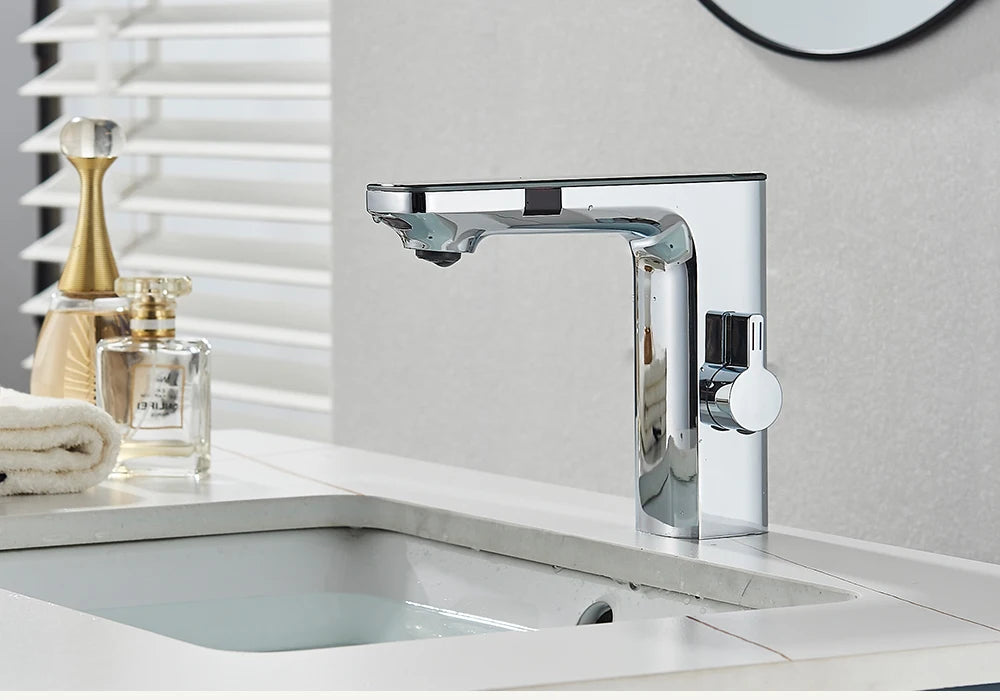 Touchless Smart Digital Display Bathroom Sink Faucets