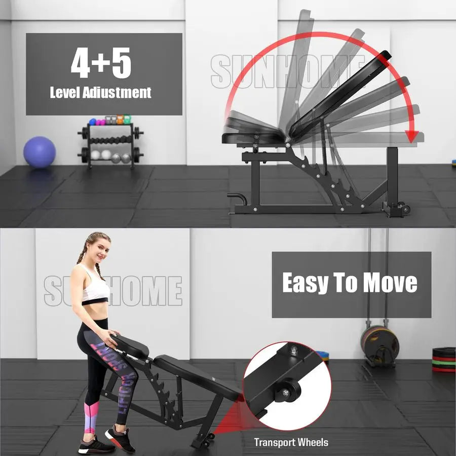 Smith Machine, Power Cage Squat Rack with Smith Bar, LAT PullDown Systems, Cable Crossover Machine and Cable Attachment f