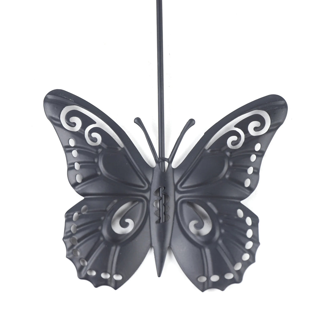 Large Round Butterfly Wall-mounted Clock Creative Iron Craft Quartz Clock