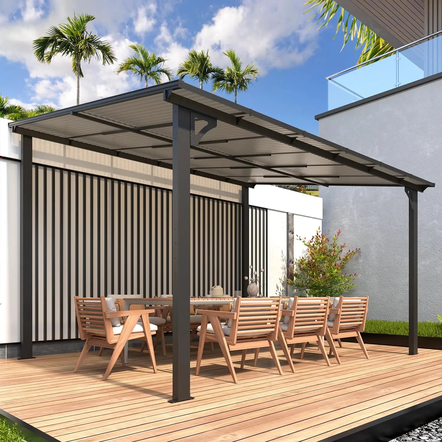 Hard Top Gazebo Canopy Awnings for Deck