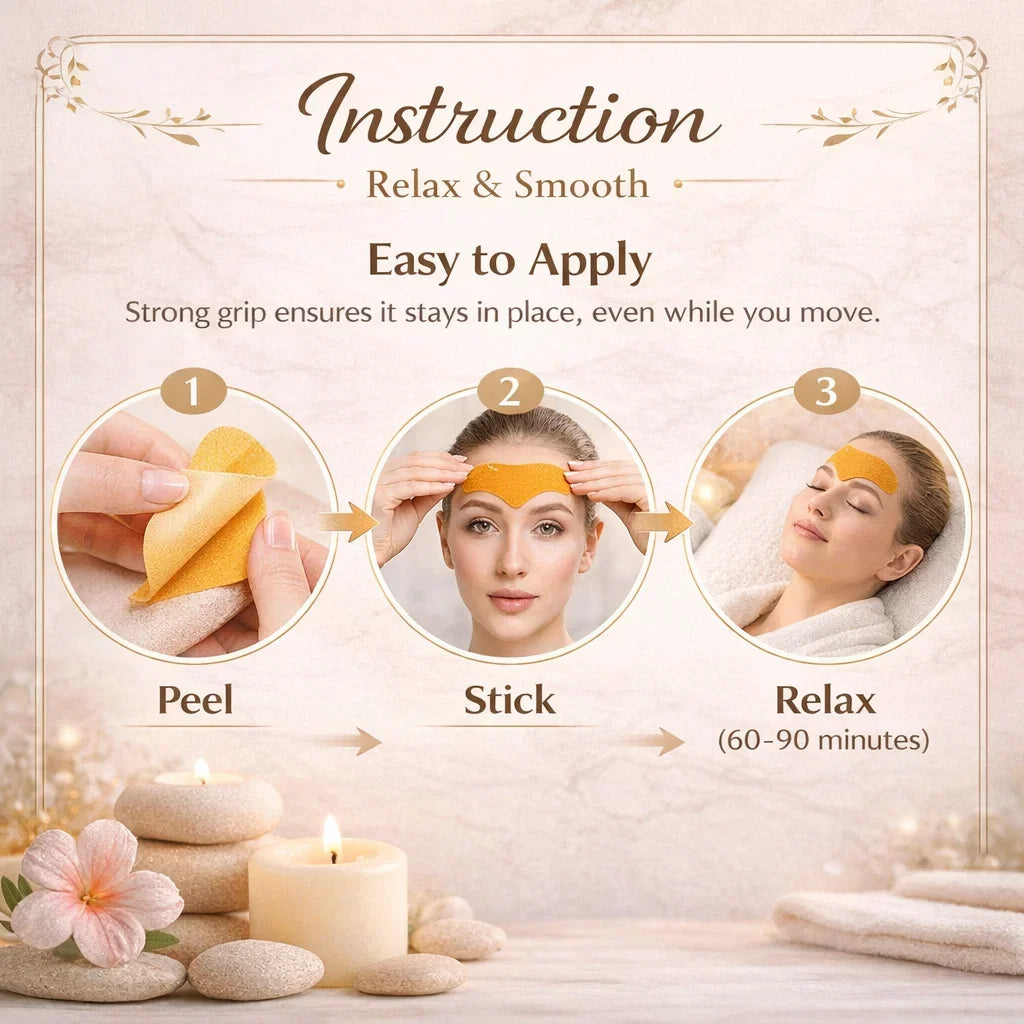 10Pcs Facial Smoothing Strips for Anti Wrinkle with Jojoba Oil Skin Lift