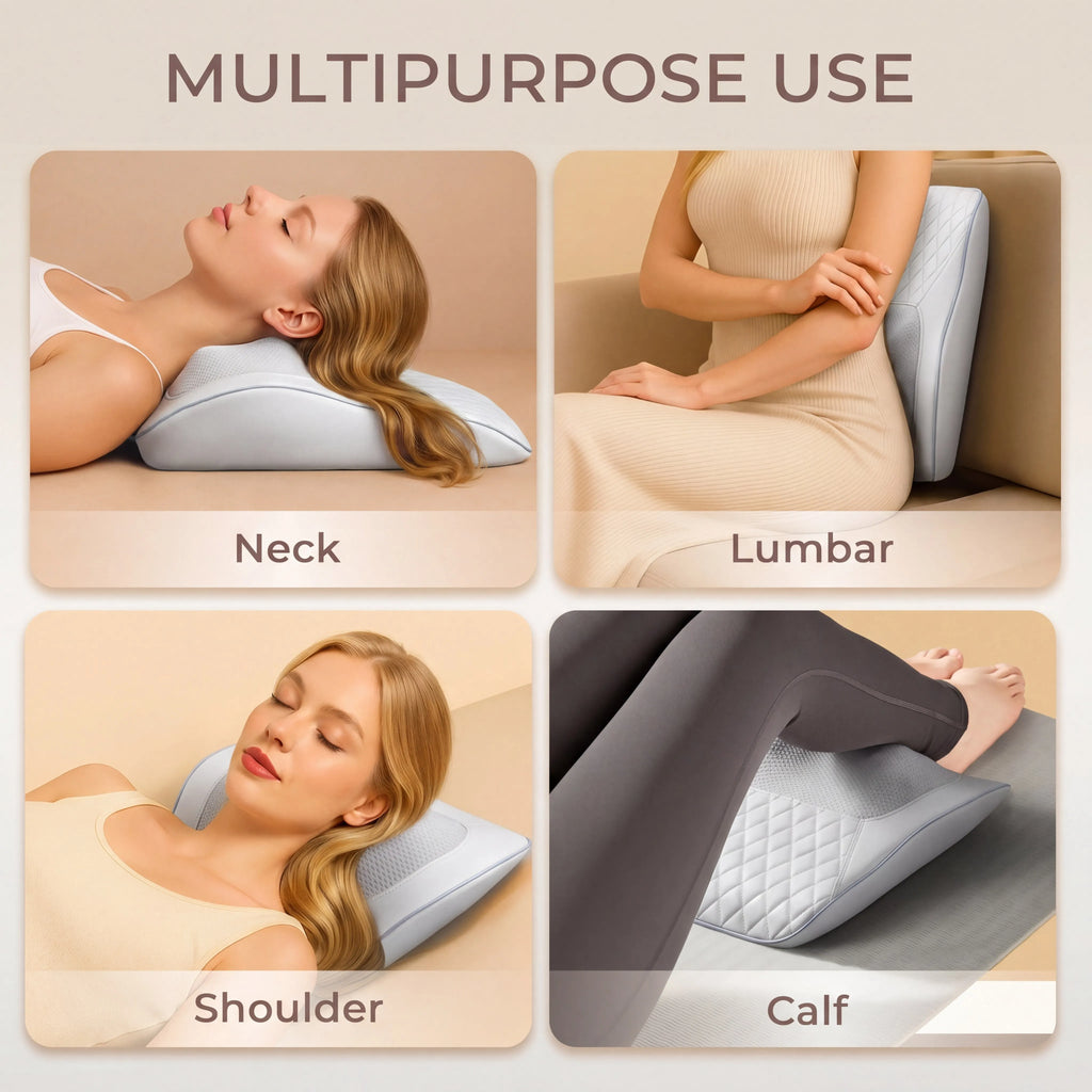 Back & Neck Massager with Heat 3D Kneading Massage Pillow