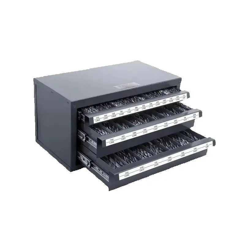 Drill Bit Steel Dispenser Cabinet Three-Drawer Drill Bit Organizer
