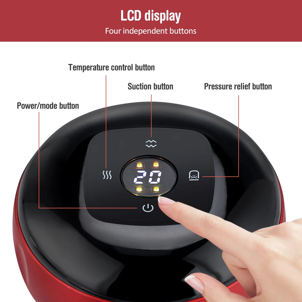 Smart Cupping Vacuum Massage Jars Heating Electric Cupping Therapy for Body