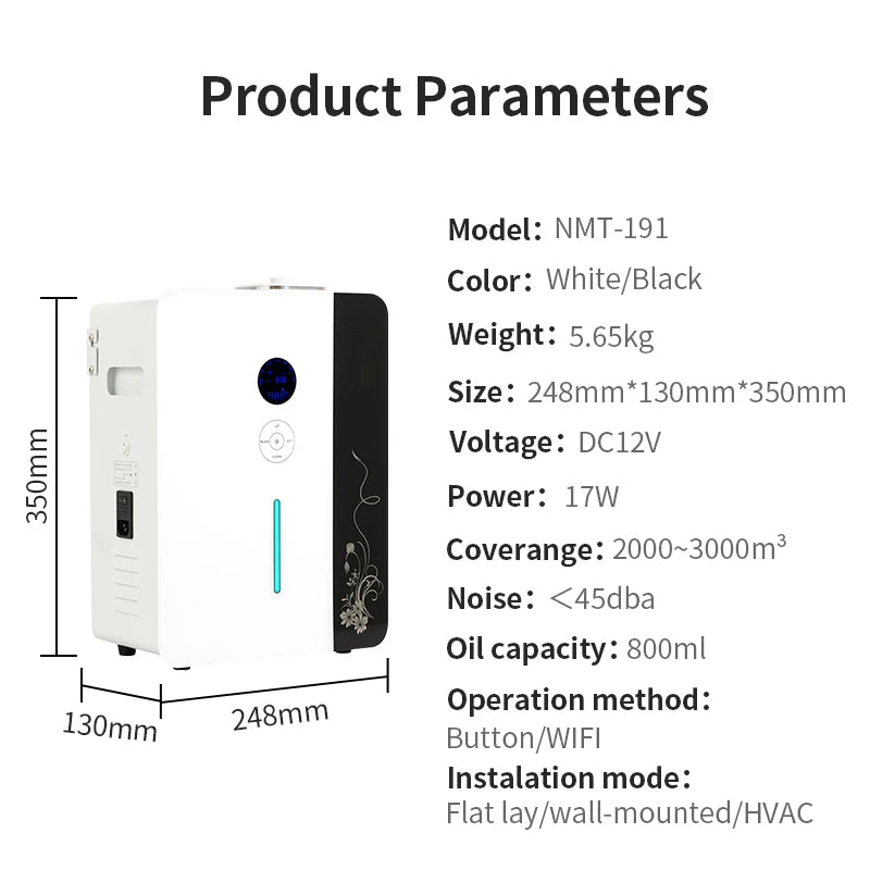 Air Purifier Electric Aroma Diffuser Metal Body