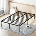win Full Queen King Size Bed Frame Metal Platform with Storage Space Sturdy Steel Slat Support 350LBS