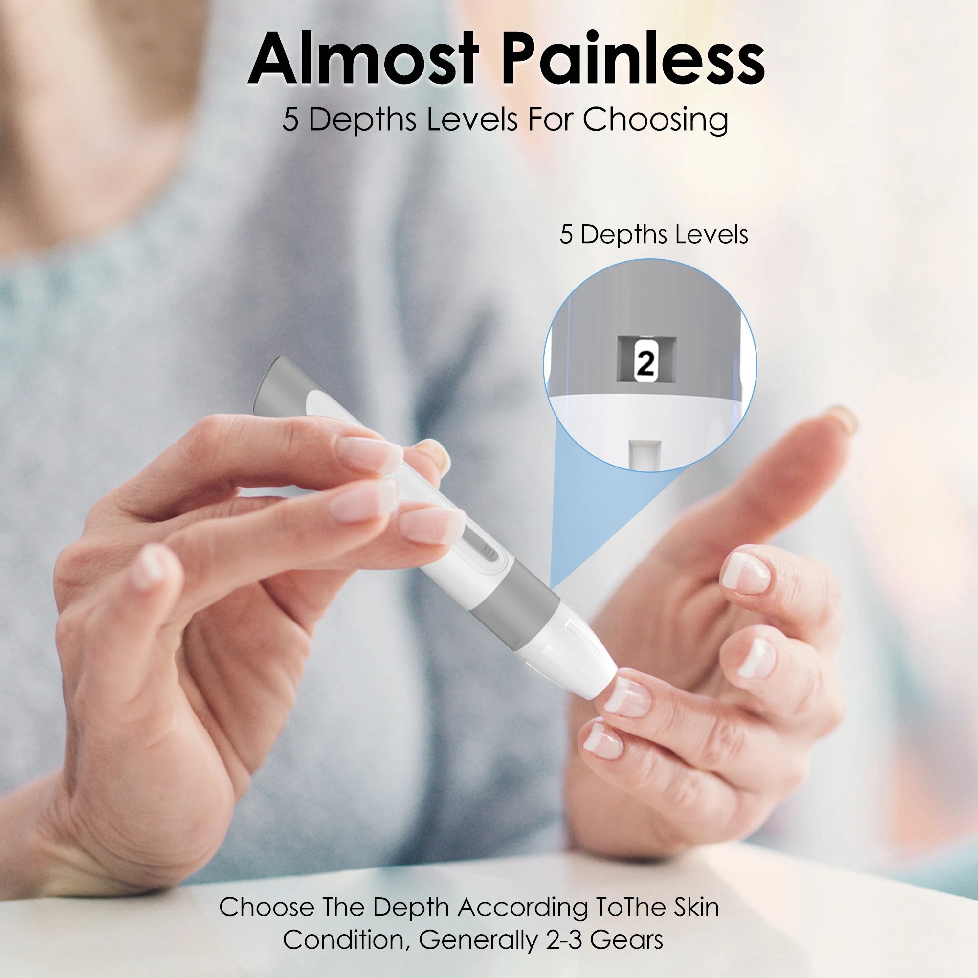 Blood Glucose Monitoring Diabetes Testing Machine Blood Sugar Meter Test Strips