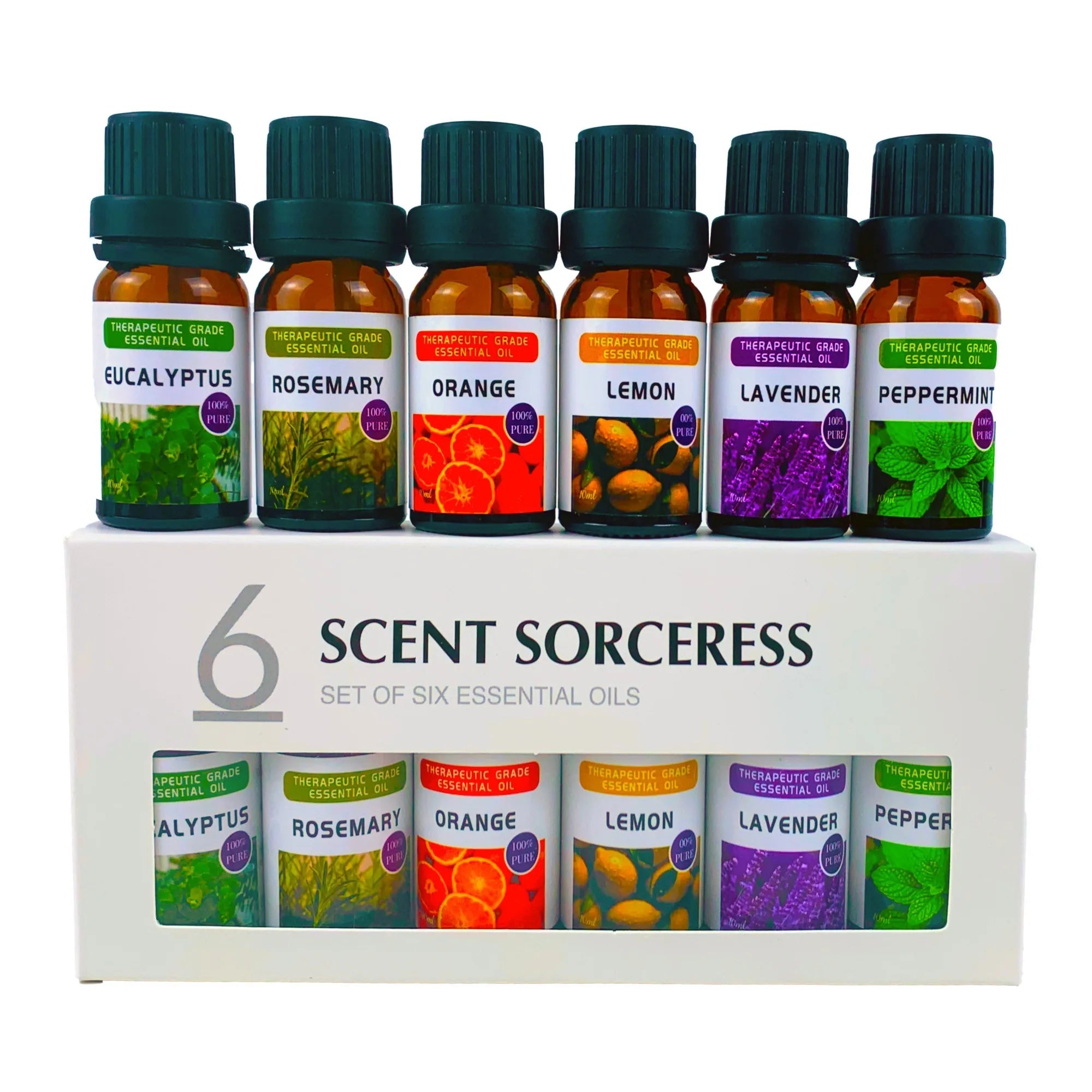 6Pcs/Set Pure Essential Oil Set Fragrance Massage Spa Aromatherapy