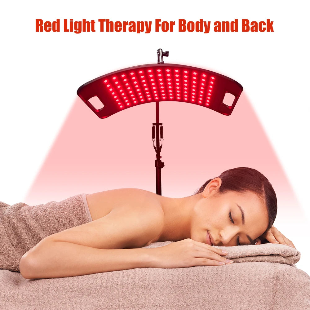 Red Light Lamp For Face and Body Home Infrared Light Panel Device with Adjustable Stand with Timer