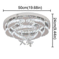 Luxury K9 Crystal Chandelier Modern Dimmable Ceiling Lamp