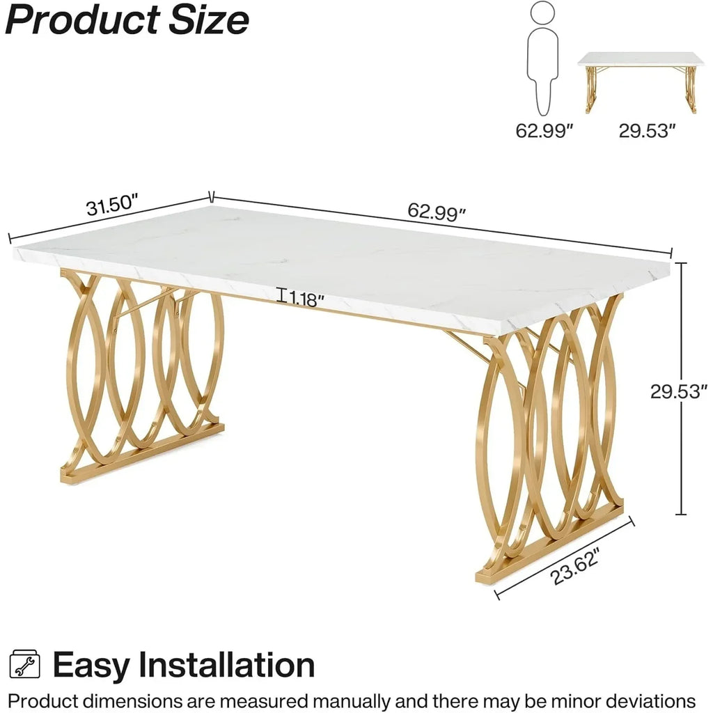Modern Unique Dining or Kitchen Table for 4-6 People