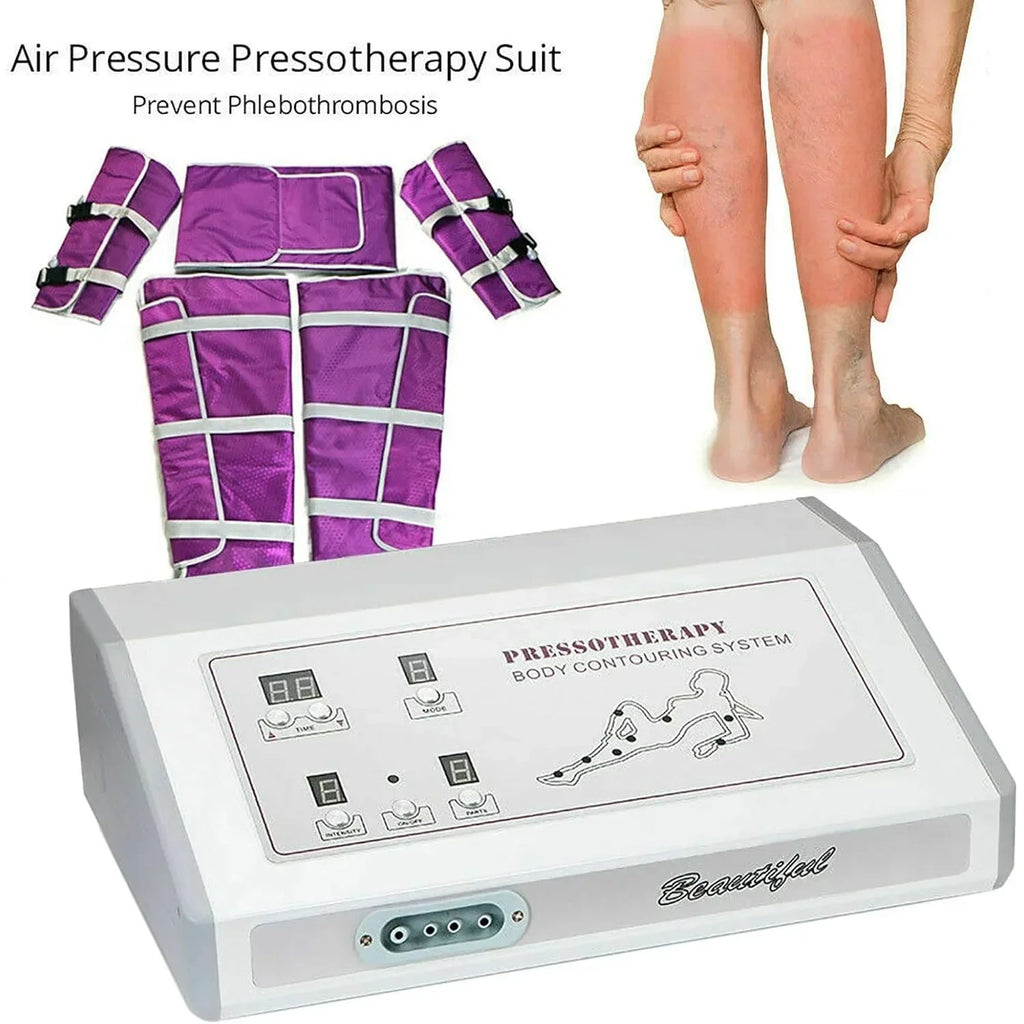 50W Pressotherapy Air Pressure Machine Slimming Suit Body Massager