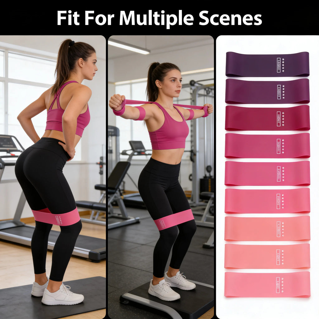 Resistance Bands Set 5 Levels Non-Slip Exercise Booty Bands