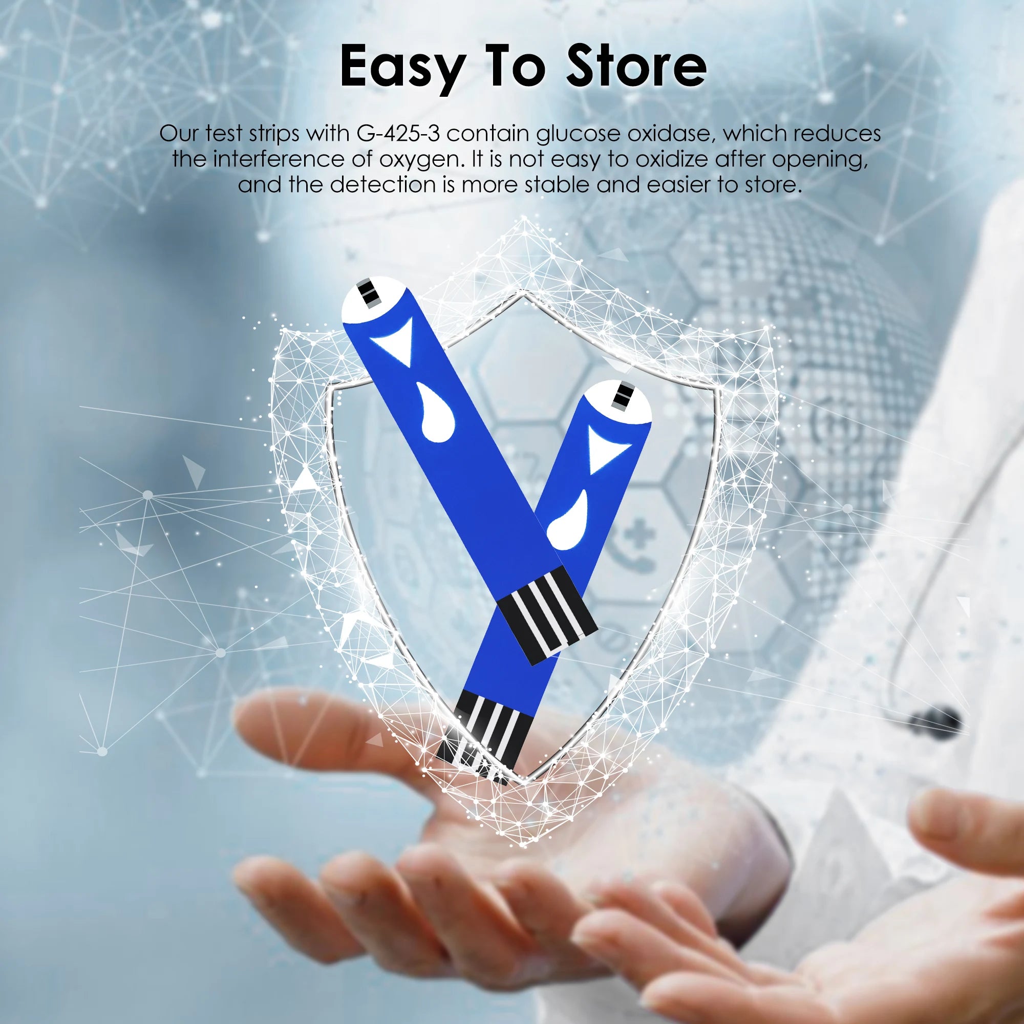 Blood Glucose Monitoring Diabetes Testing Machine Blood Sugar Meter Test Strips