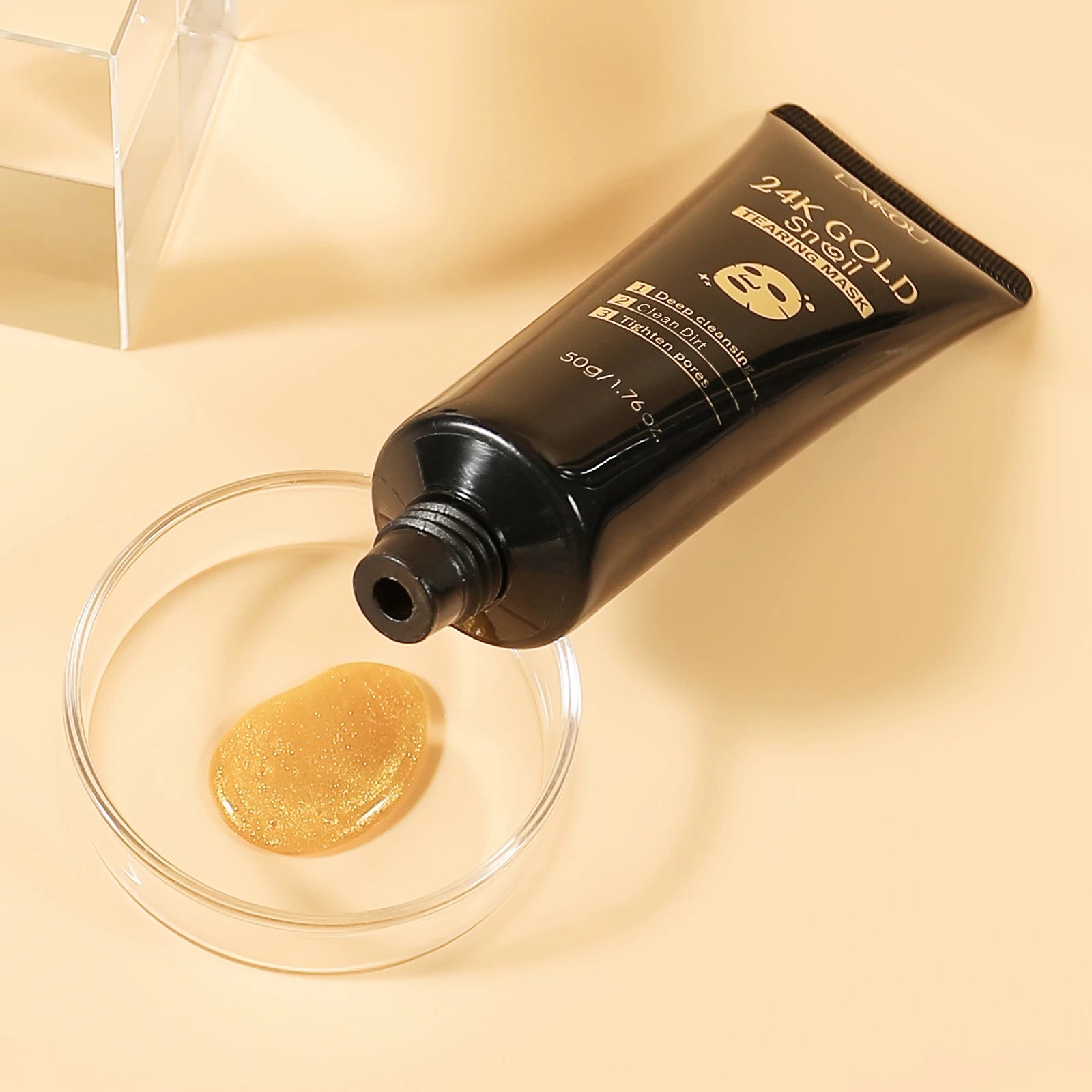 24K Gold Snail Peel-Off Mask Deep Cleansing Blackhead Removal Treatment