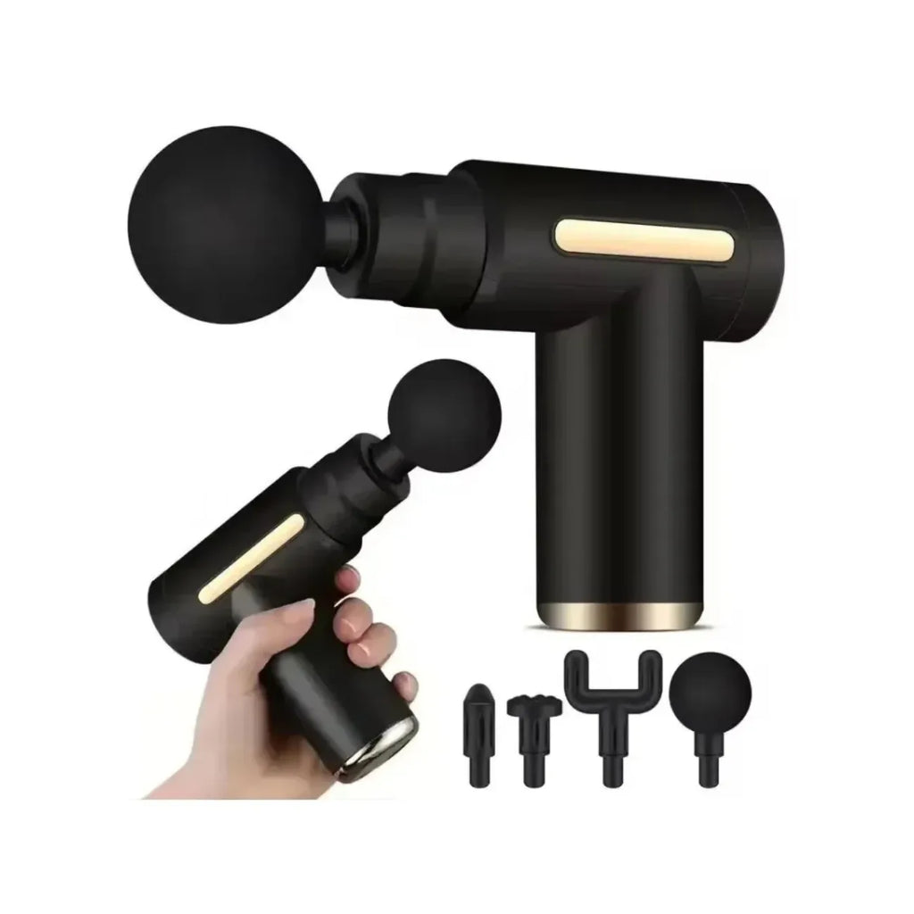 Mini USB Massage Gun with Multiple Massage Fixtures