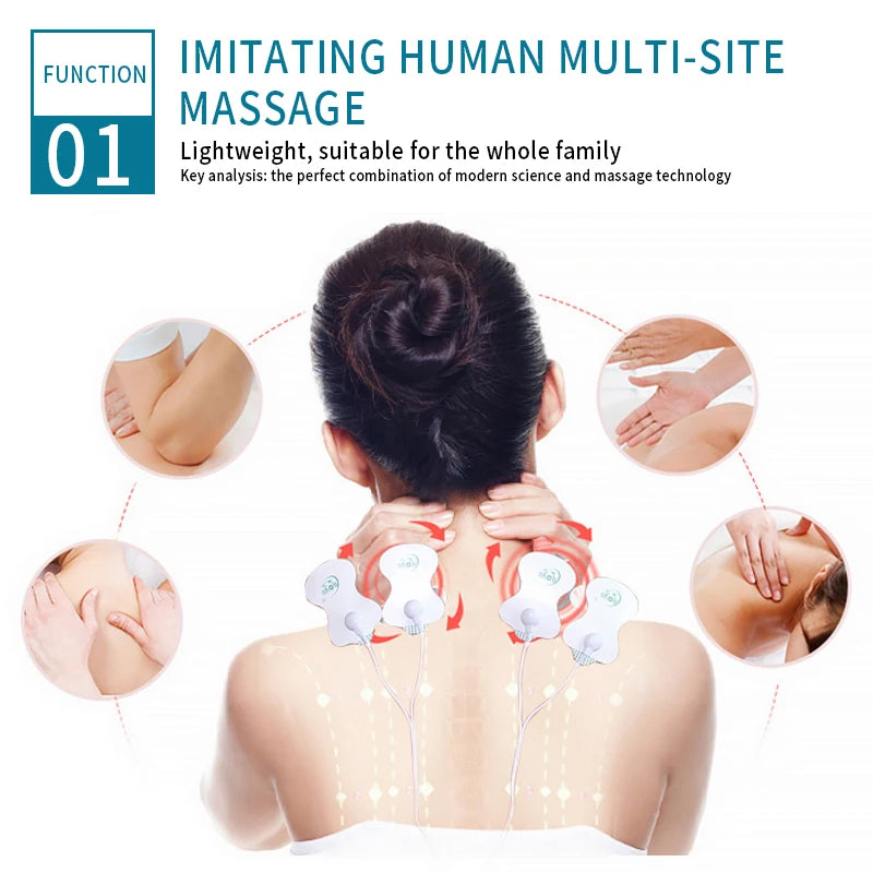 Tens Machine Physiotherapy Electronic Pulse Muscle Stimulator Pain Relief Electrotherapy