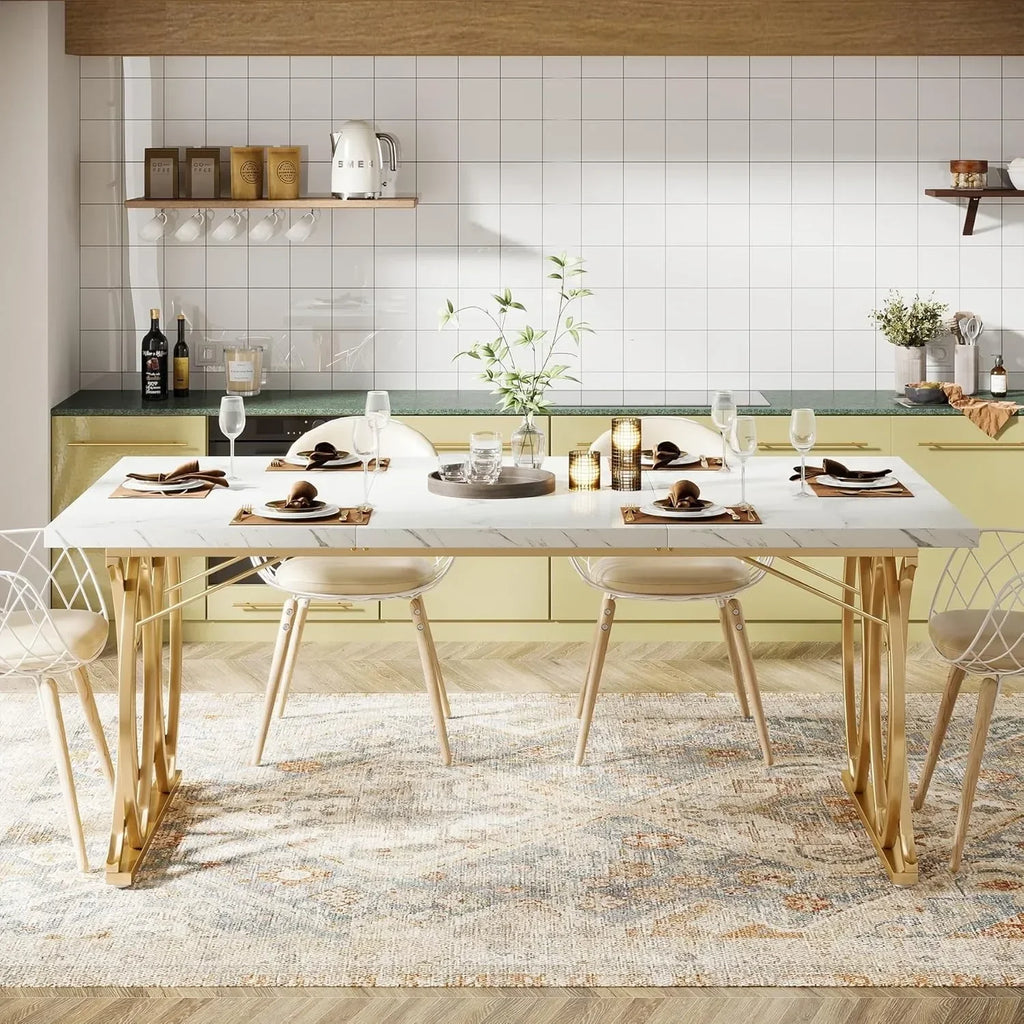 Modern Unique Dining or Kitchen Table for 4-6 People