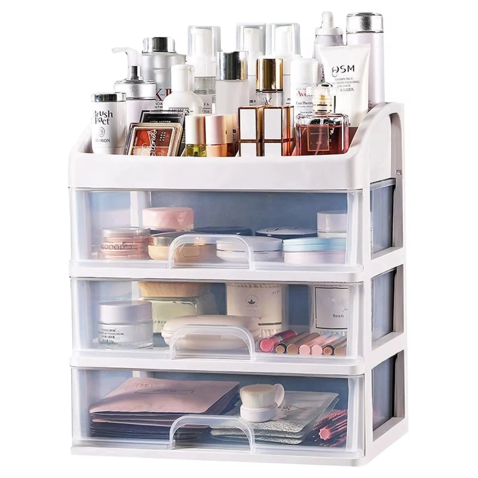 Desktop Storage Box Storage Drawer Hair Decoration Multi-layer Storage Cabinet for Cosmetics
