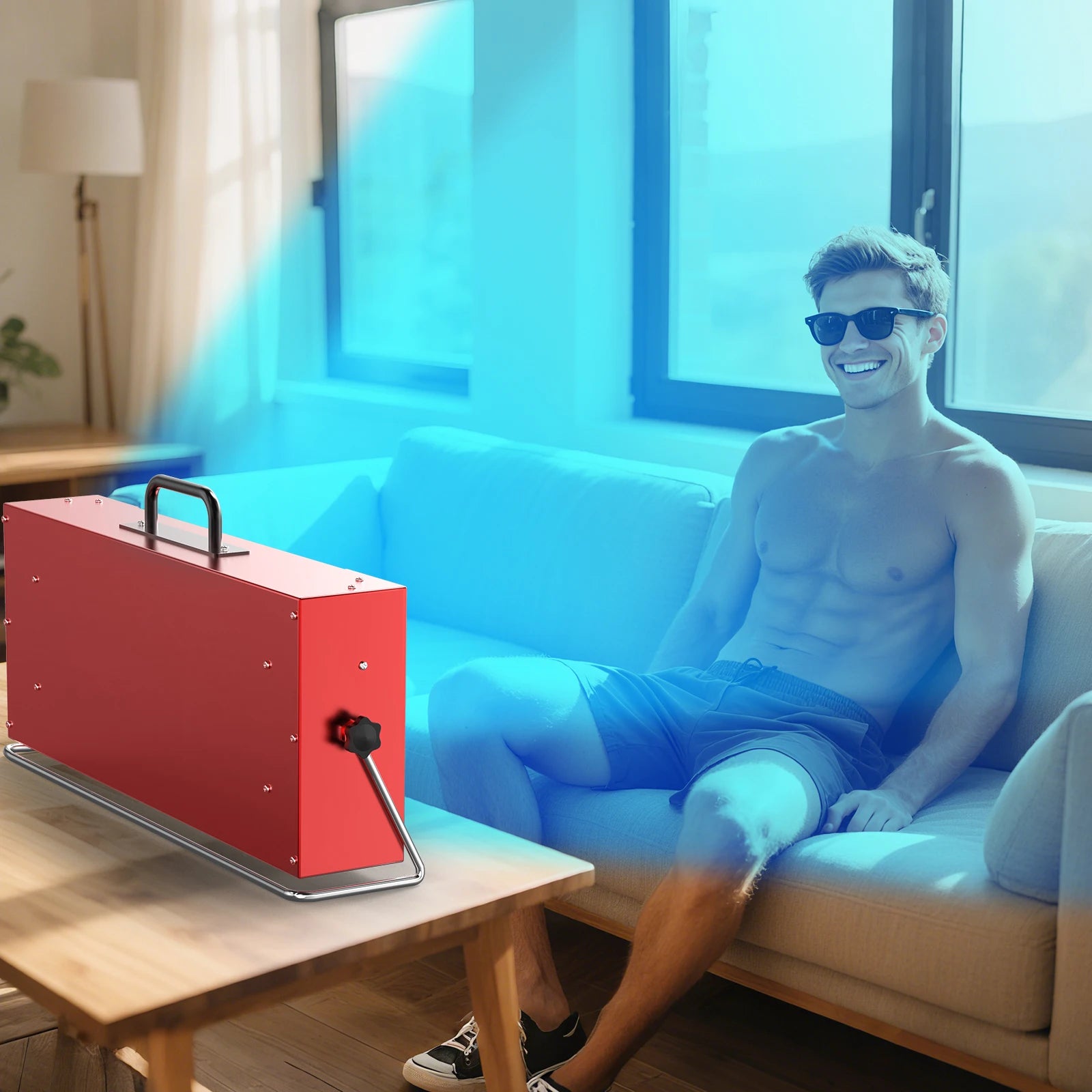 UVB/UVA Light Indoor Tanning Lamp with Adjustable Ultraviolet Light