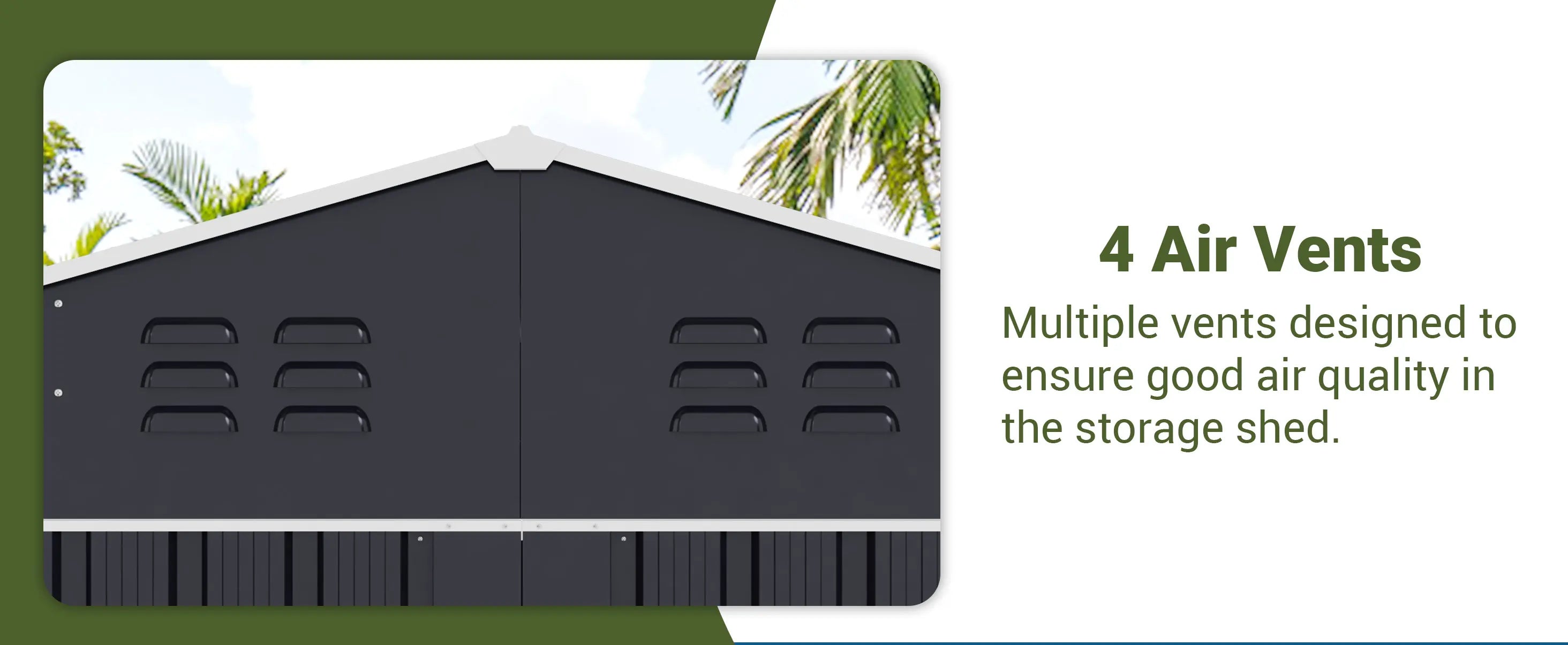 Outdoor Heavy-Duty Metal Storage Shed w/ Lockable Door