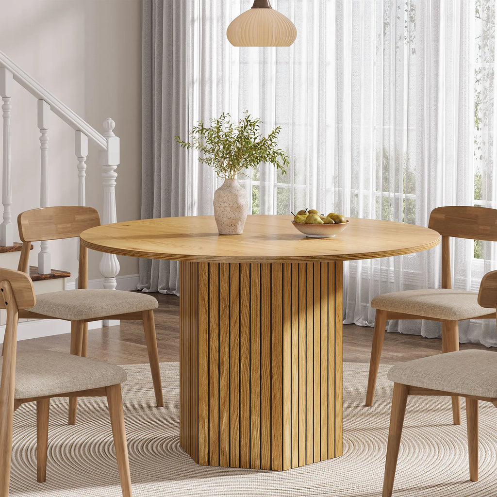 Round Dining Kitchen Table for 4-6 People